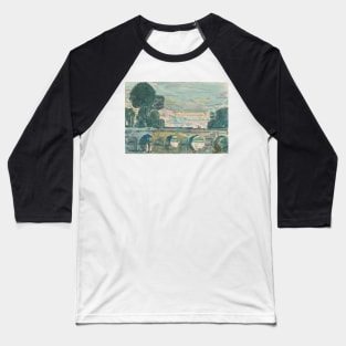 The Bridge at Grez by Childe Hassam Baseball T-Shirt